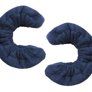 New A&R Ice Hockey Figure Skate Terry Cloth Blade Covers Soaker Guards Navy Blue