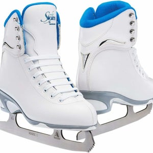 Jackson Ultima Finesse SoftSkate Women's Figure Ice Skates | White/Blue