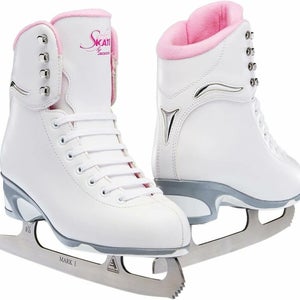 Jackson Ultima Finesse SoftSkate Women's Figure Ice Skates | White/Pink