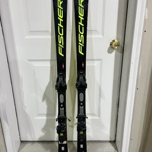 Men's 2020 Fischer 165 cm Racing RC4 World Cup SL Skis With Bindings Max Din 20 (Used)
