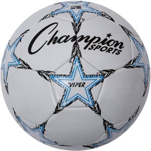 Champion Viper Official Soft Touch, 4-Ply Cover Soccer Ball, Size 5