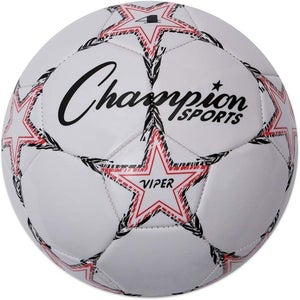 Champion Viper Official Soft Touch, 4-Ply Cover Soccer Ball, Size 4