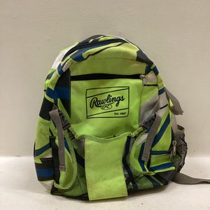 Used Rawlings BACK PACK BB/SB Player Backpack Optic Yellow 11725-S000474061