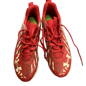 Used Under Armour Adult FB Cleats Red Senior 5.5 11613-S000157278