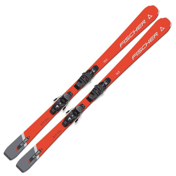 2025 Fischer XTR RC One X skis w/ Fischer RS 9 SLR bindings; Size