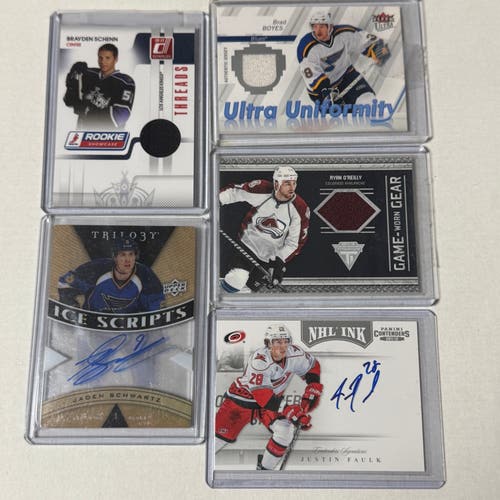 St. Louis Blues Base, Inserts Mem Auto and Other Lot