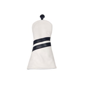 NEW Vintage Custom Universal White/Black Fairway Wood Headcover - 3,4,5,7,X