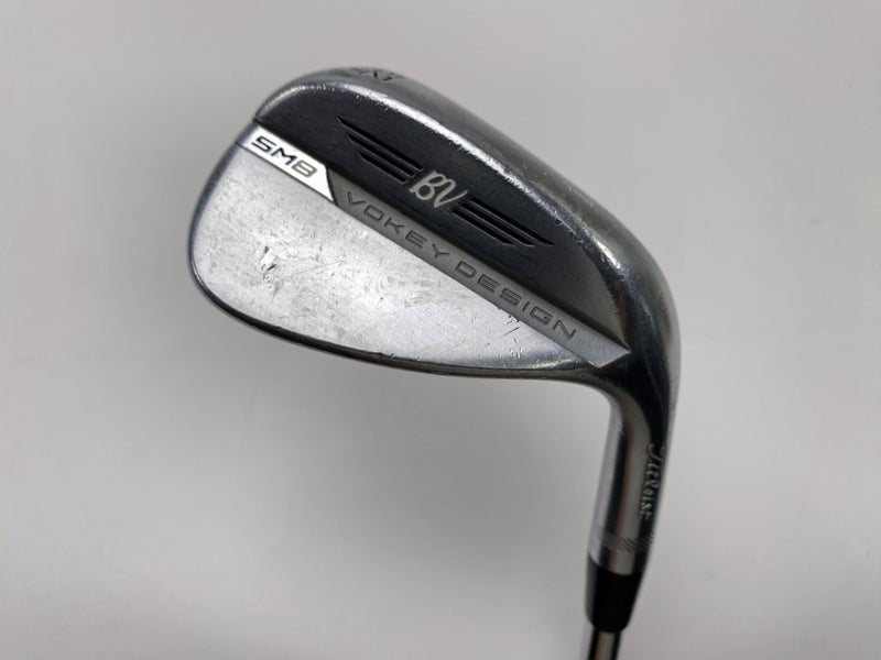Titleist Vokey SM8 Tour Chrome Wedge 52* 12 Bounce F-Grind Wedge Steel Mens RH