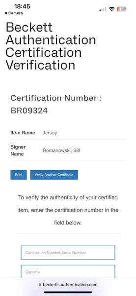 Autographed Denver Broncos Bill Romanowski Jersey