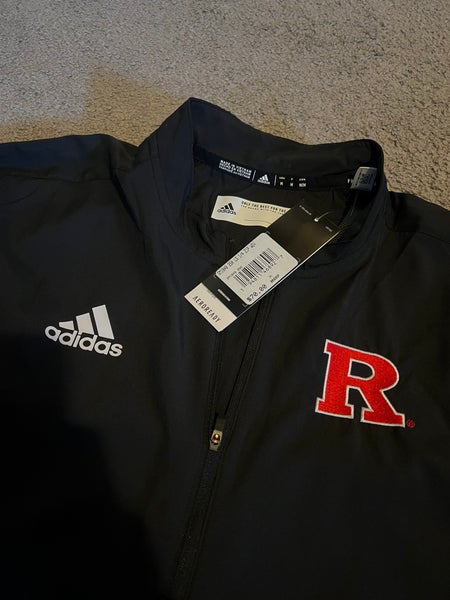 Rutgers University Adidas Sideline 21 Long Sleeve 1/4 Quarter Zip Pullover Medium NWT