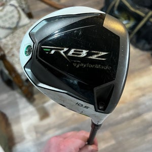 Men's TaylorMade Right Handed Regular Flex 10.5 Loft (Used) RBZ Black Driver