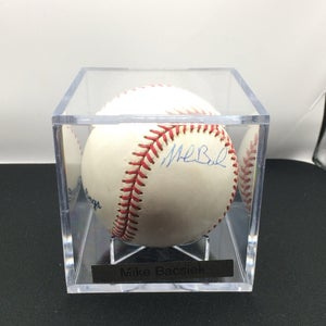 Mike Bacsik MLB Official Game League Baseball IP Autographed Signed Ball