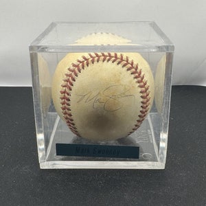 Mark Sweeney MLB Official Game League Baseball IP Faded Autographed Signed Ball