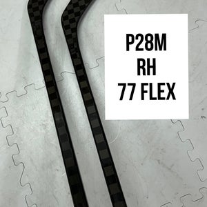 Senio(2x)Right P28M 77 Flex PROBLACKSTOCK Unbranded Blackouts Pro Stock Nexus Hockey Sticks