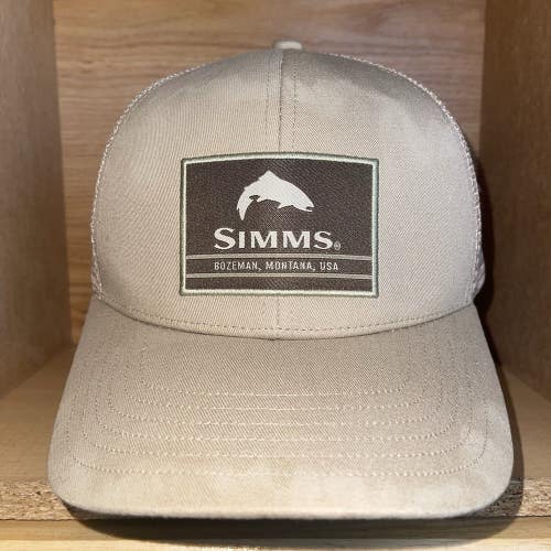 Simms Fishing Snapback Hat Bozeman Montana Trucker Cap