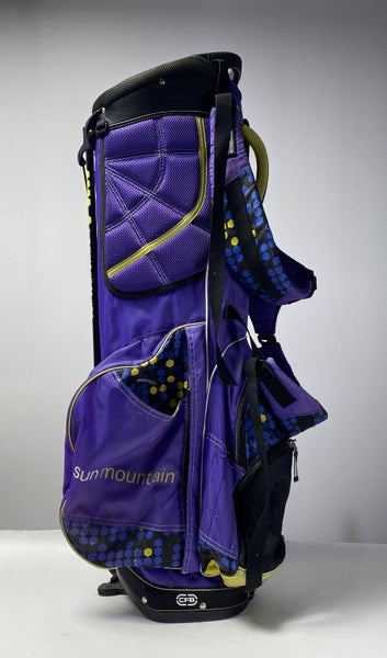 Sun Mountain Lightweight Stand Bag Purple 4-Way Divide Dual Strap Golf Bag