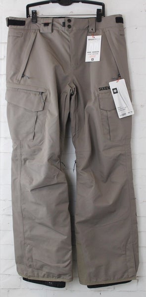 686 Smarty 3-in-1 Cargo Snow Pants, Men's Large, Tobacco Brown New