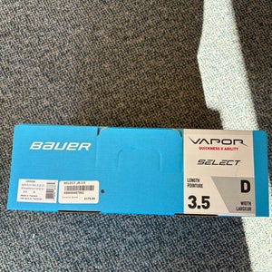 Bauer Vapor X Select Hockey Skates Regular Width  Size 3.5 (New)
