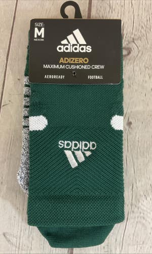 Adidas Adizero Maximum Cushioned Crew Football Socks Dark Green White M