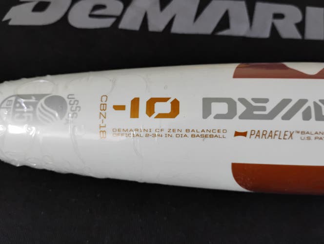 Brand New RARE 2018 WTDXCBZ 28/18 (-10) CF ZEN USSSA YOUTH BASEBALL BAT