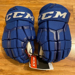 BRAND NEW CCM HG50 Canucks Pro Stock Gloves With Tags (14")
