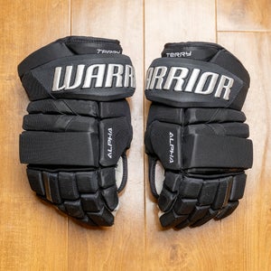 Troy Terry Warrior Alpha DX Pro Stock 14” Hockey Gloves - Anaheim Ducks