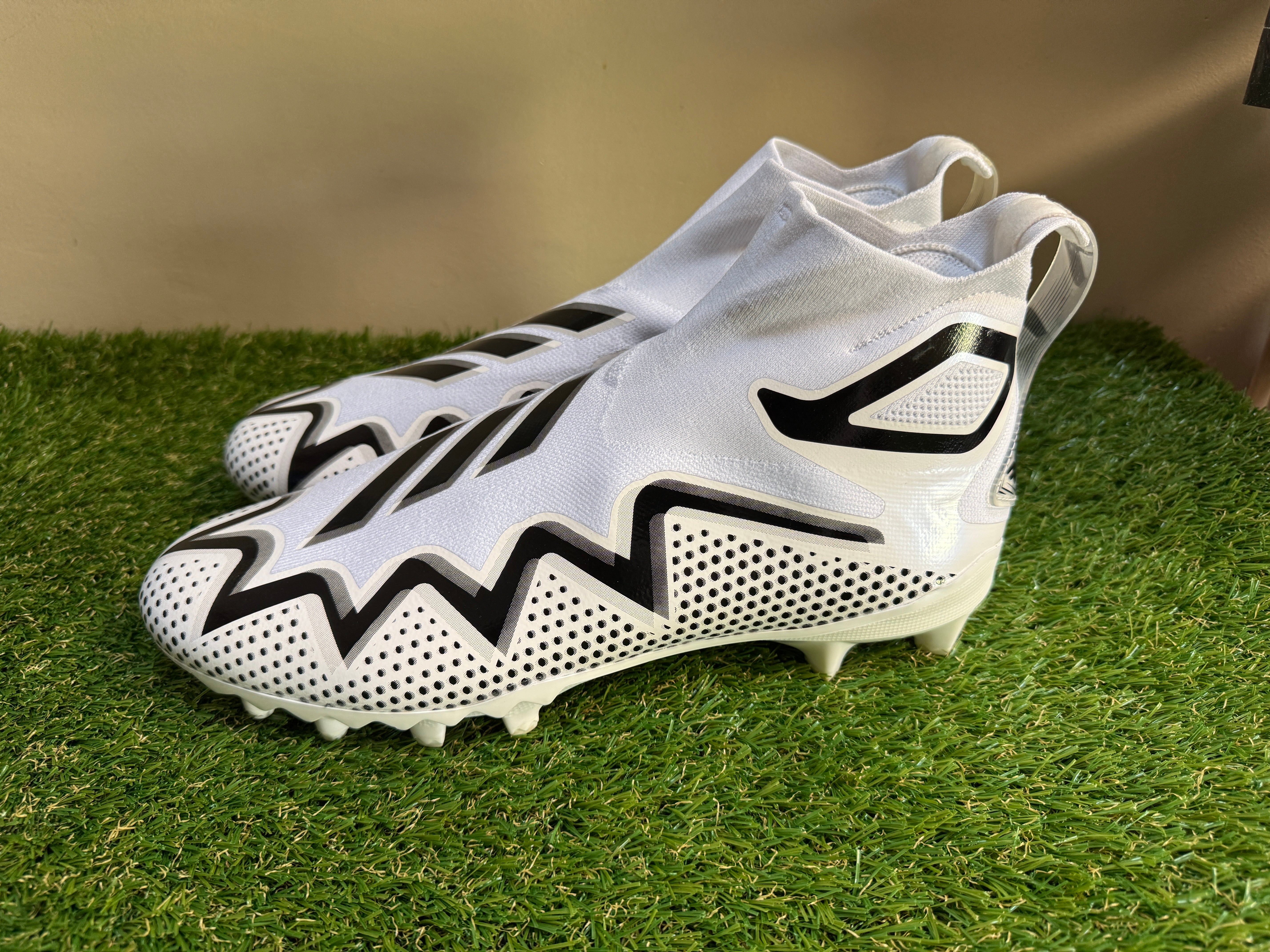 Adidas Freak Ultra 21 Laceless Football Cleats Black White 