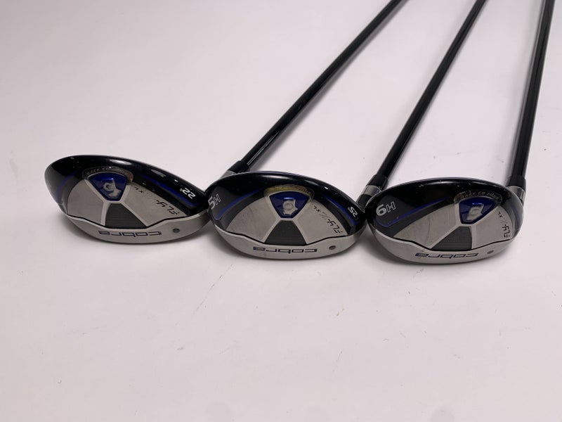Cobra Fly-XL Mens Hybrid Set 4 5 6 22* 25* 28* 60g Senior Graphite Mens LH