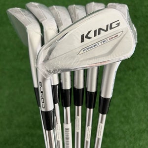NEW LH Cobra King Forged Tec One Length Iron Set 5-G / KBS $-Taper Lite Regular