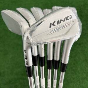 NEW LH Cobra King Forged Tec One Length Iron Set 5-G / KBS $-Taper Lite Regular