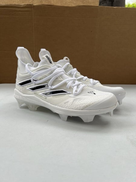 Adidas Mens Adizero Afterburner 9 NWV TPU Baseball Cleats White/Black Size 9