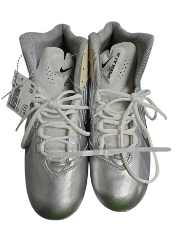 Used Nike Adult Fb Cleats Silver Senior 9.5 11617-s000318777