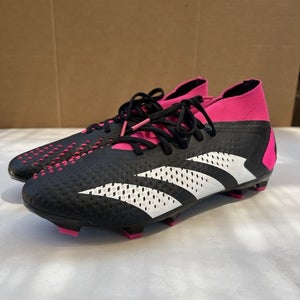 Adidas Predator Accuracy.2 FG Soccer Cleats Black/Pink Size 7.5 [GW4586]