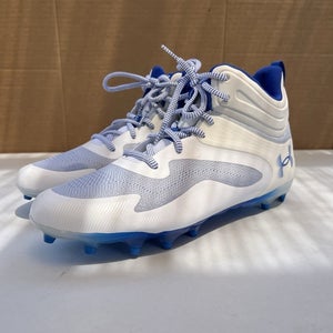 Under Armour Men's Command MC Lacrosse Cleats Blue White Size 11 NEW