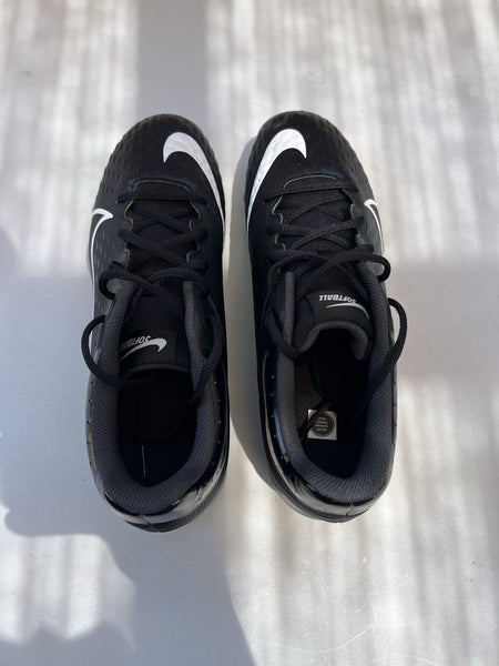Nike Women Hyperdiamond 4 Keystone Black/White/Mint - Size 11 Women