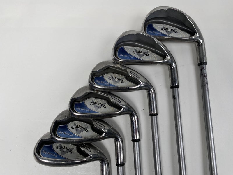 Callaway Big Bertha 2008 Iron Set 6-PW+SW 55g Ladies Graphite Womens RH