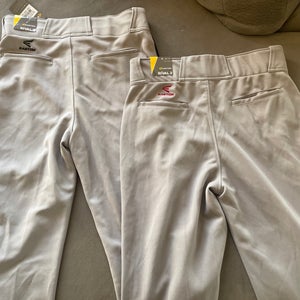 NWT Easton gray baseball pants Adult small