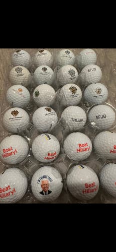 24 DONALD TRUMP Golf BALL COLLECTION Hillary
