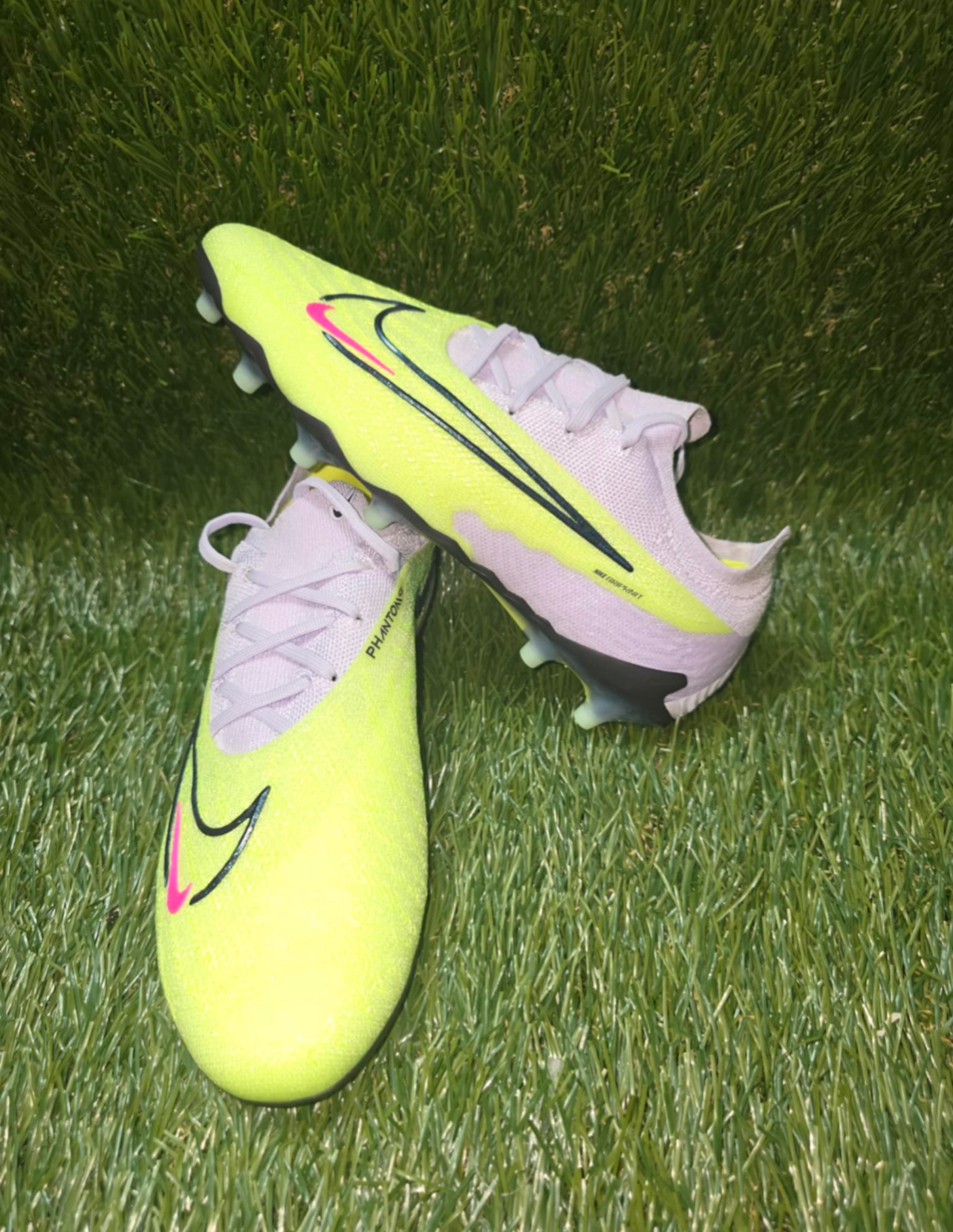Nike Phantom GX Elite AG-PRO Volt Gray Soccer Cleats FD0256  display picture 1