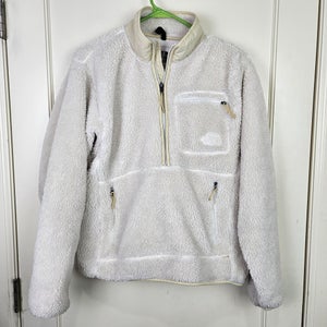 The North Face Extreme Pile 1/4 Zip Pullover Fleece Men's Size S White Jacket
