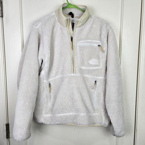 The North Face Extreme Pile 1/4 Zip Pullover Fleece Men's Size S White Jacket