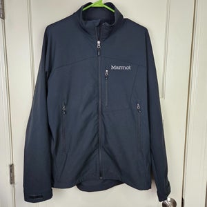 Marmot Jacket Mens Size L Black Full Zip Stretch SoftShell