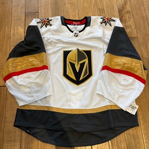 Brand New Pro Stock Vegas Golden Knights Away Adidas Goalie Cut Jersey 58G