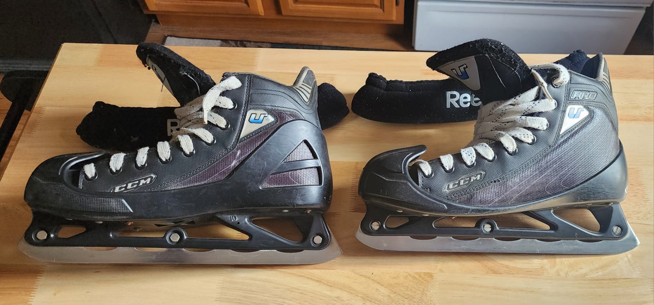 CCM U+ Pro goalie Skates Regular Width 8.5 (Used)