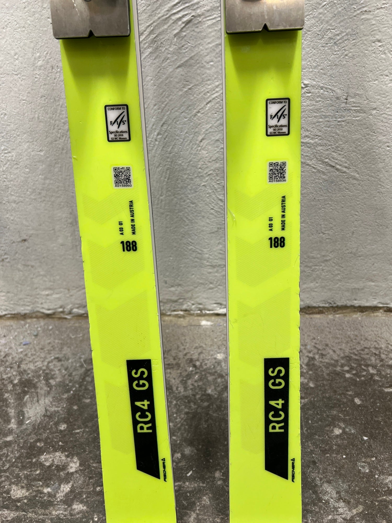 18FISCHER RC4 WC GS Men 188 Z17FF(GSスキー) FISCHER RC4 GS スキー 183センチ 18FISCHER RC4 WC GS Men 188 Z17FF