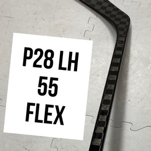 Intermediate(1x)Left P28 55 Flex 63” PROBLACKSTOCK Pro Black Out Unbranded Pro Stock Hockey Sticks