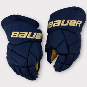 Pro Stock Used 14" Bauer Vapor X:60 Pro Pittsburgh Penguins Winter Classic Hockey Gloves CPR Mods