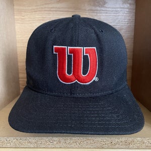 Vintage Wilson New Era Sporting Goods Snapback Hat Dupont Visor Cap 1980s Rare