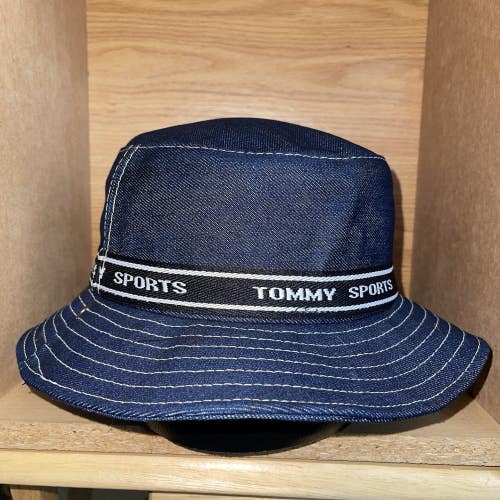 Vintage Tommy Sports Hilfiger Jeans Denim Jean Bucket Hat Cap RARE One Size