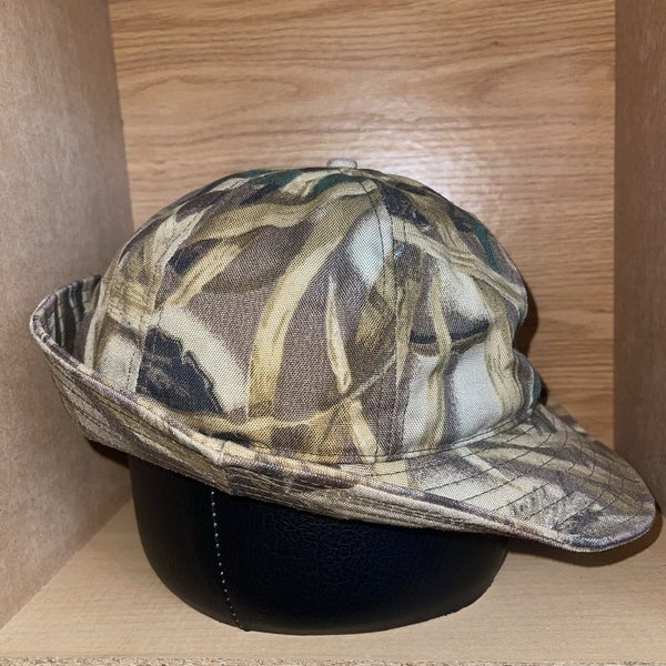 Vintage Cabela's Jones Hunting Bucket Hat Insulated Wetlands Camo Cap Size XXL